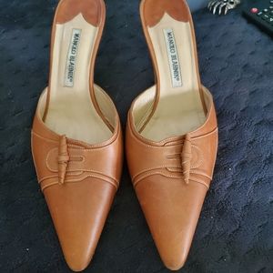Manolo Blahnik kitten mules
